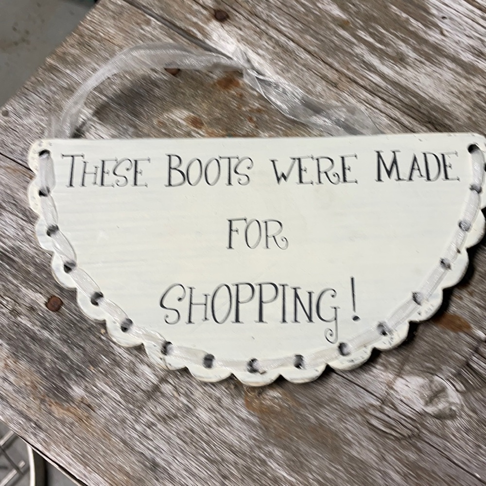 Wooden sign